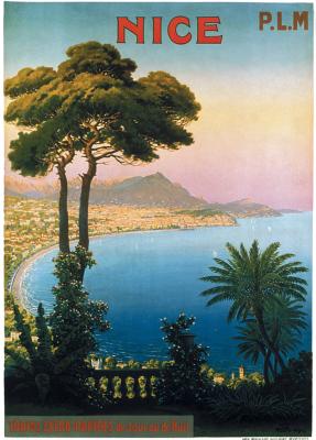 Nice corniche avec arbre