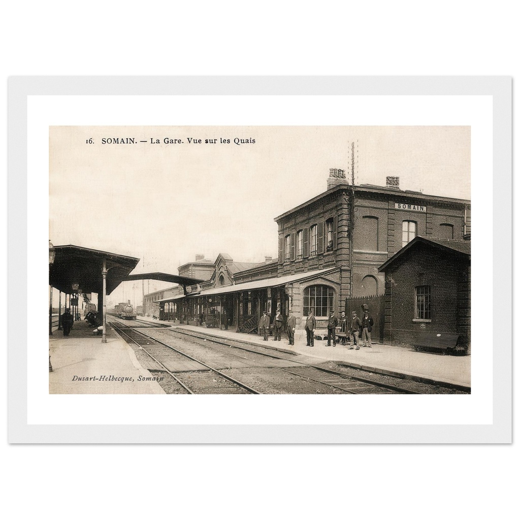Somain - La Gare, vue sur les quais