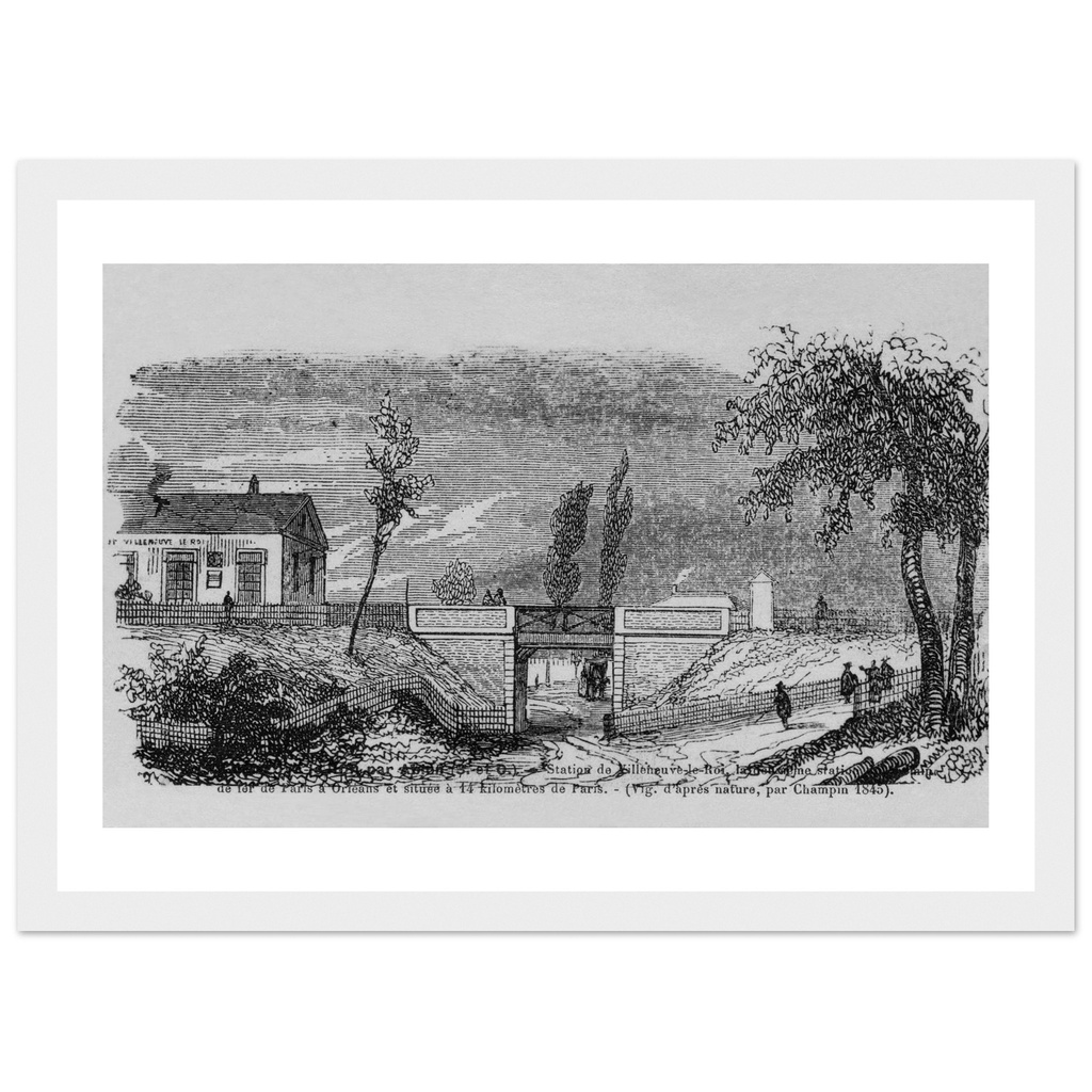 Villeneuve-le-Roi - Gravure de Champin 1845