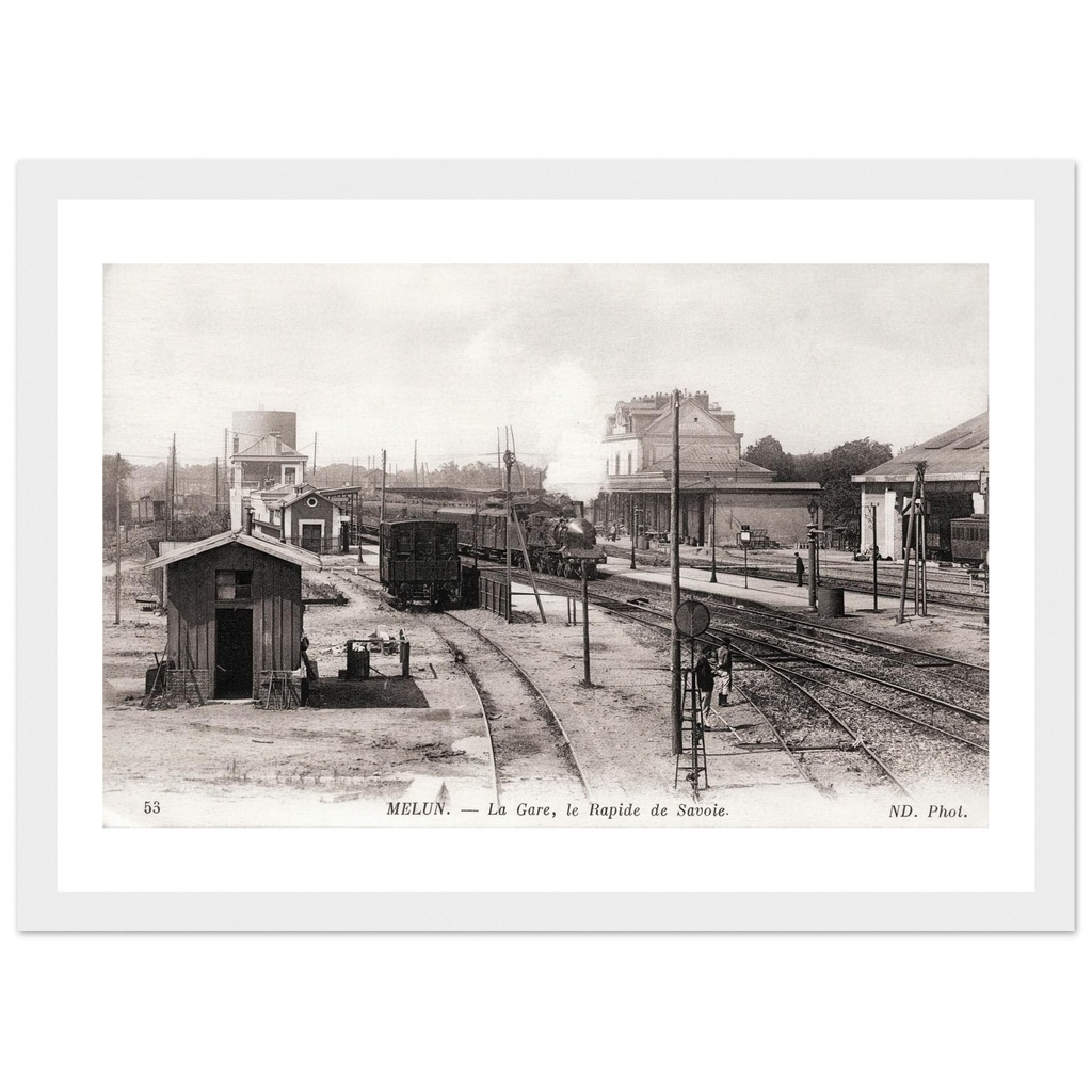 Melun - La Gare, le rapide de Savoie