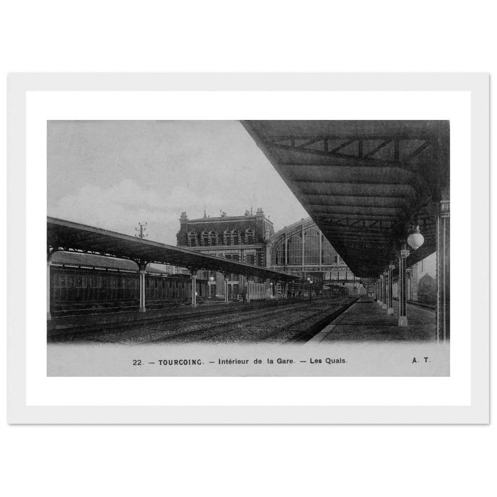 Tourcoing - Interieur de la Gare-Les Quais