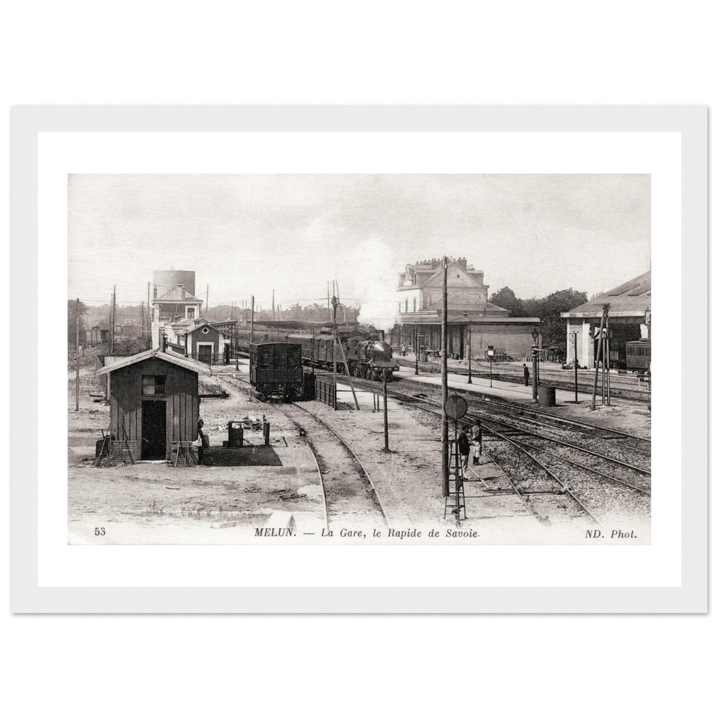 Melun - La Gare le rapide de Savoie