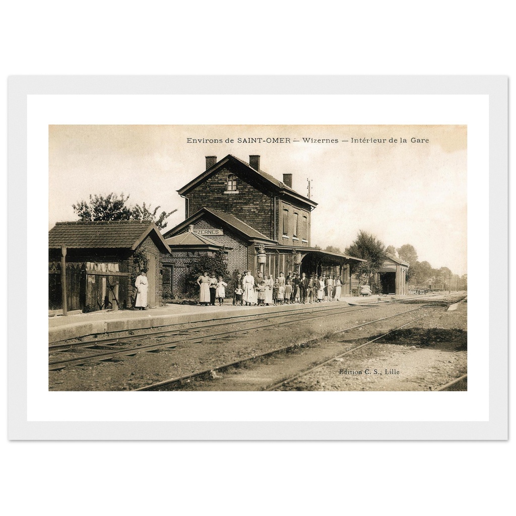 Wizernes (environ de Saint Omer)- Interieur de la Gare