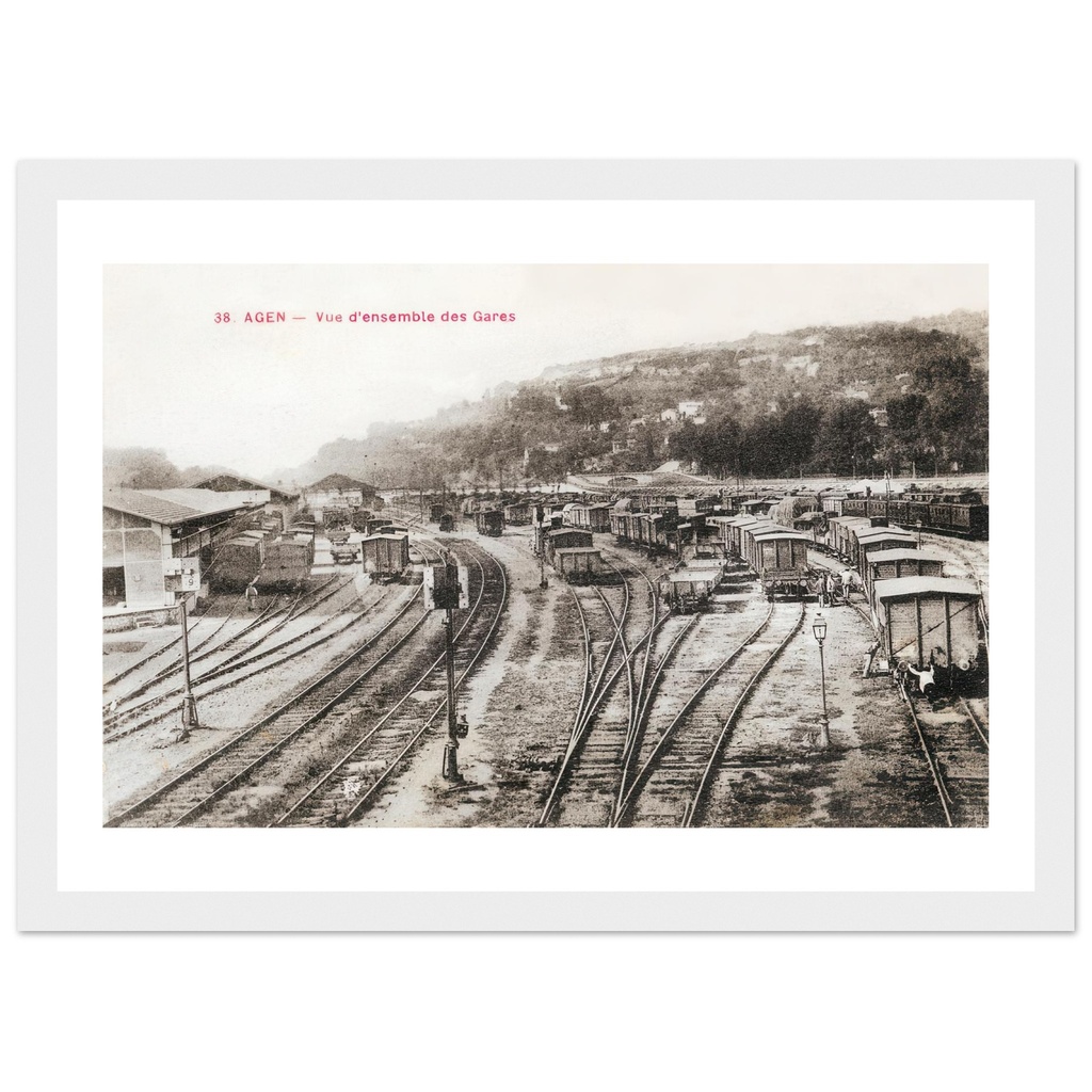 Agen - Vue d'ensemble des gares