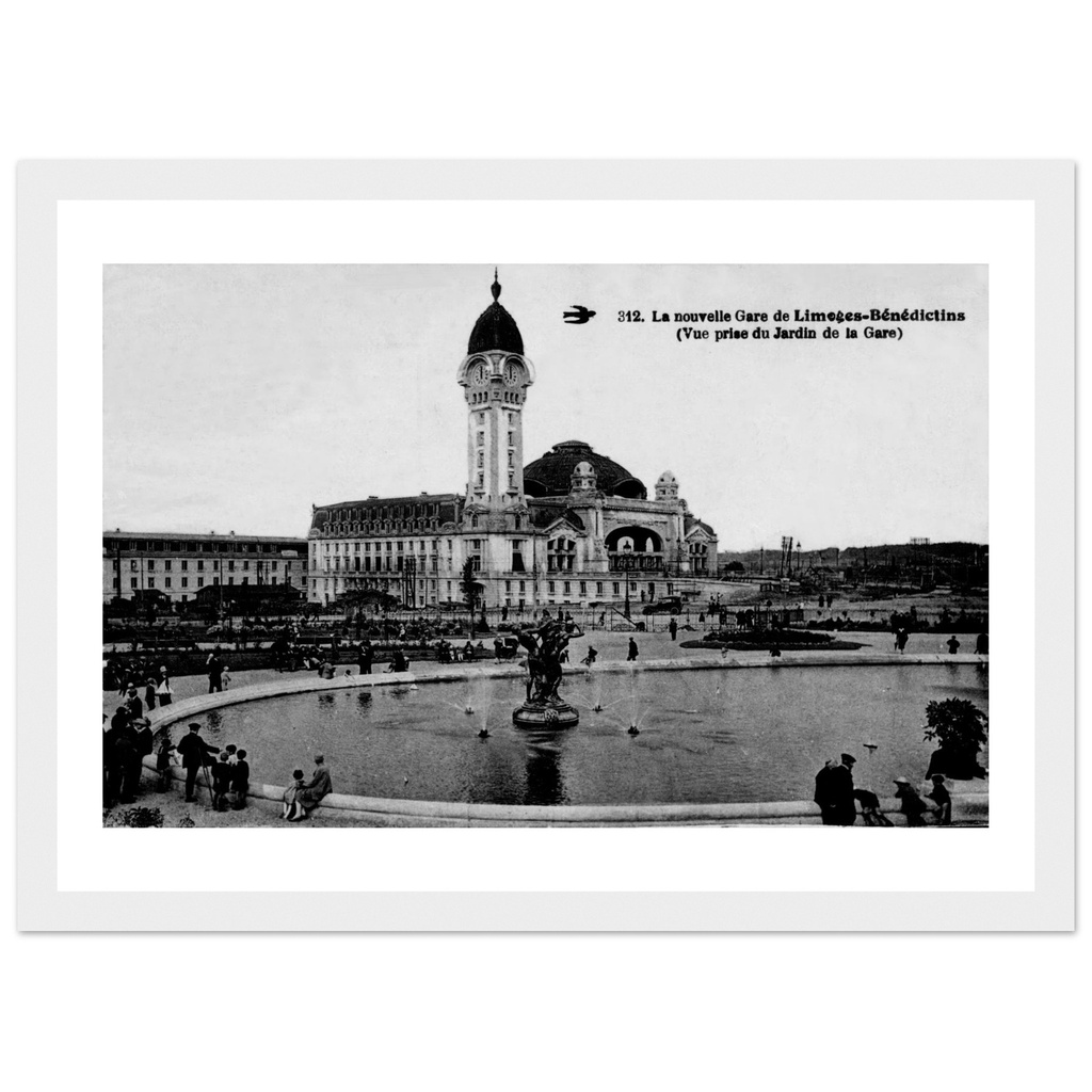 Limoges - Vue prise du jardin de la gare