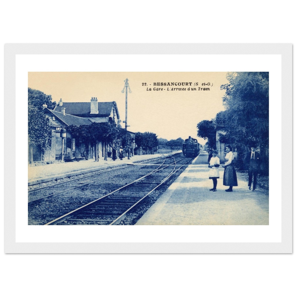 Bessancourt (S et O) - La Gare - L arrivee d un Train