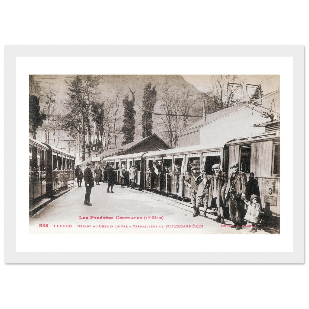 Luchon - Depart du chemin de fer - Cremaillere de Superbagnere