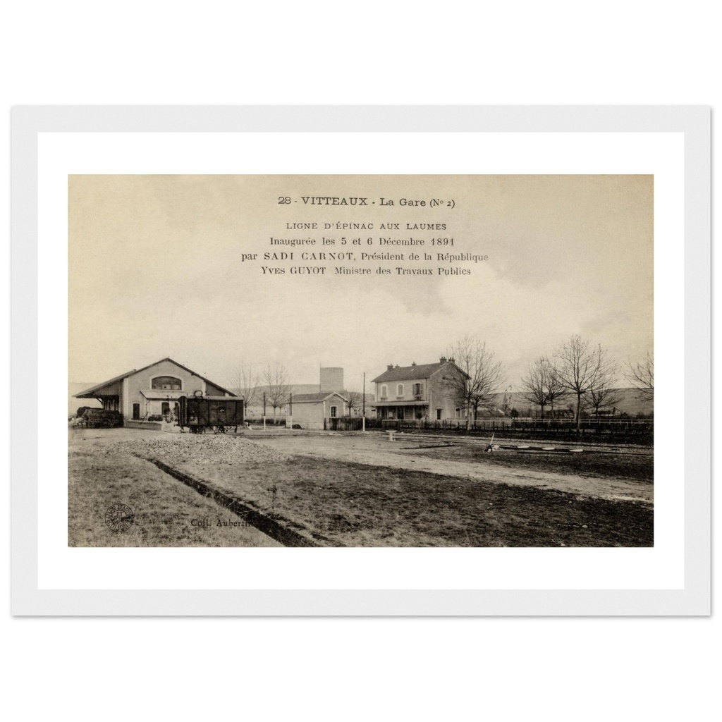 Vitteaux - Ligne d'Epnac aux laumes -  Inaugure le  5 et le 6 decembre 1901