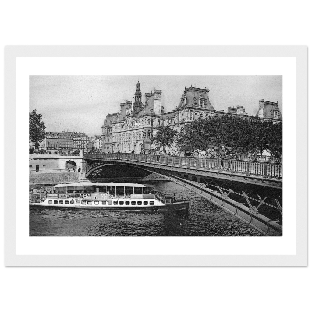 Paris Pont d'Arcole et Hotel de Ville