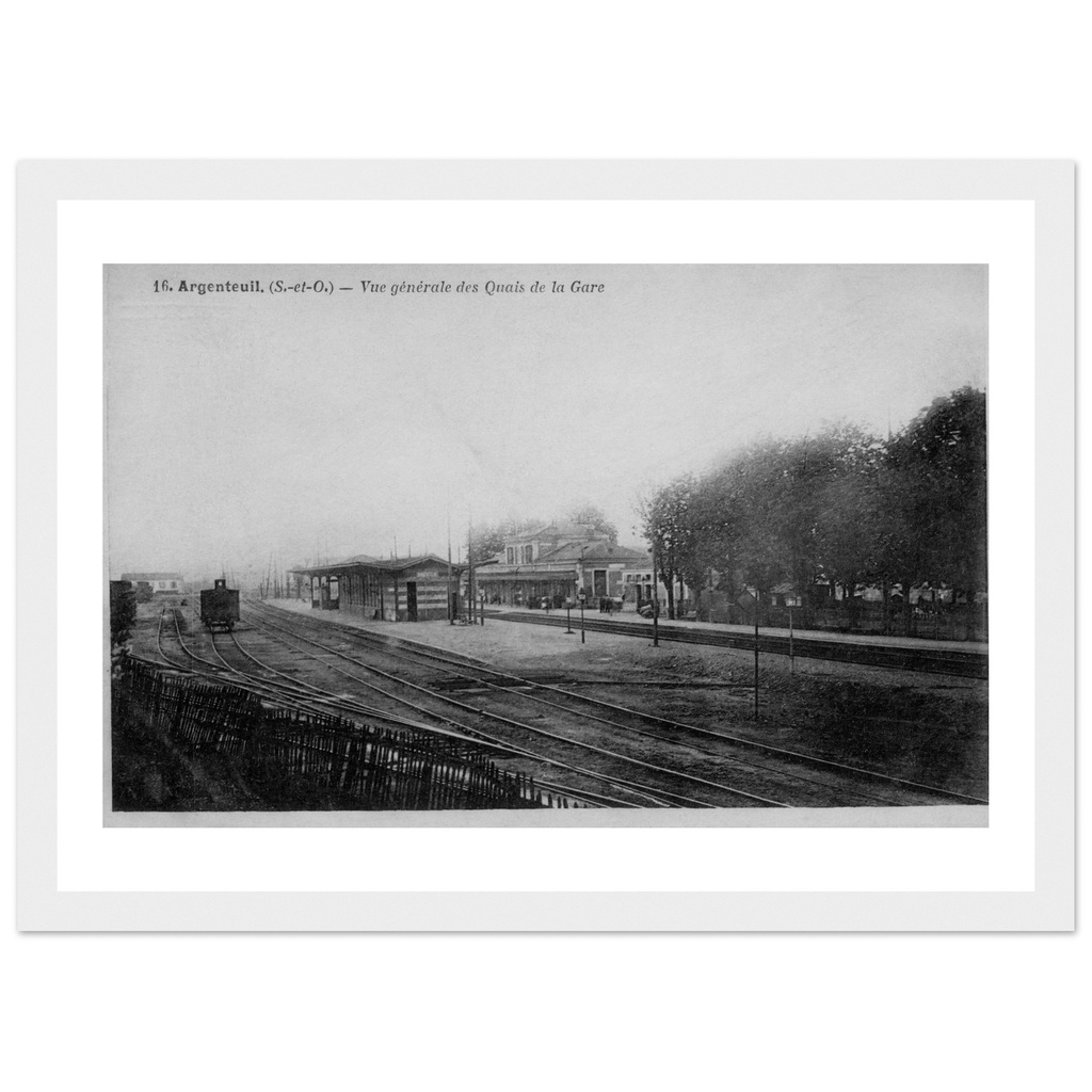 Argenteuil - Vue generale des quais de la Gare