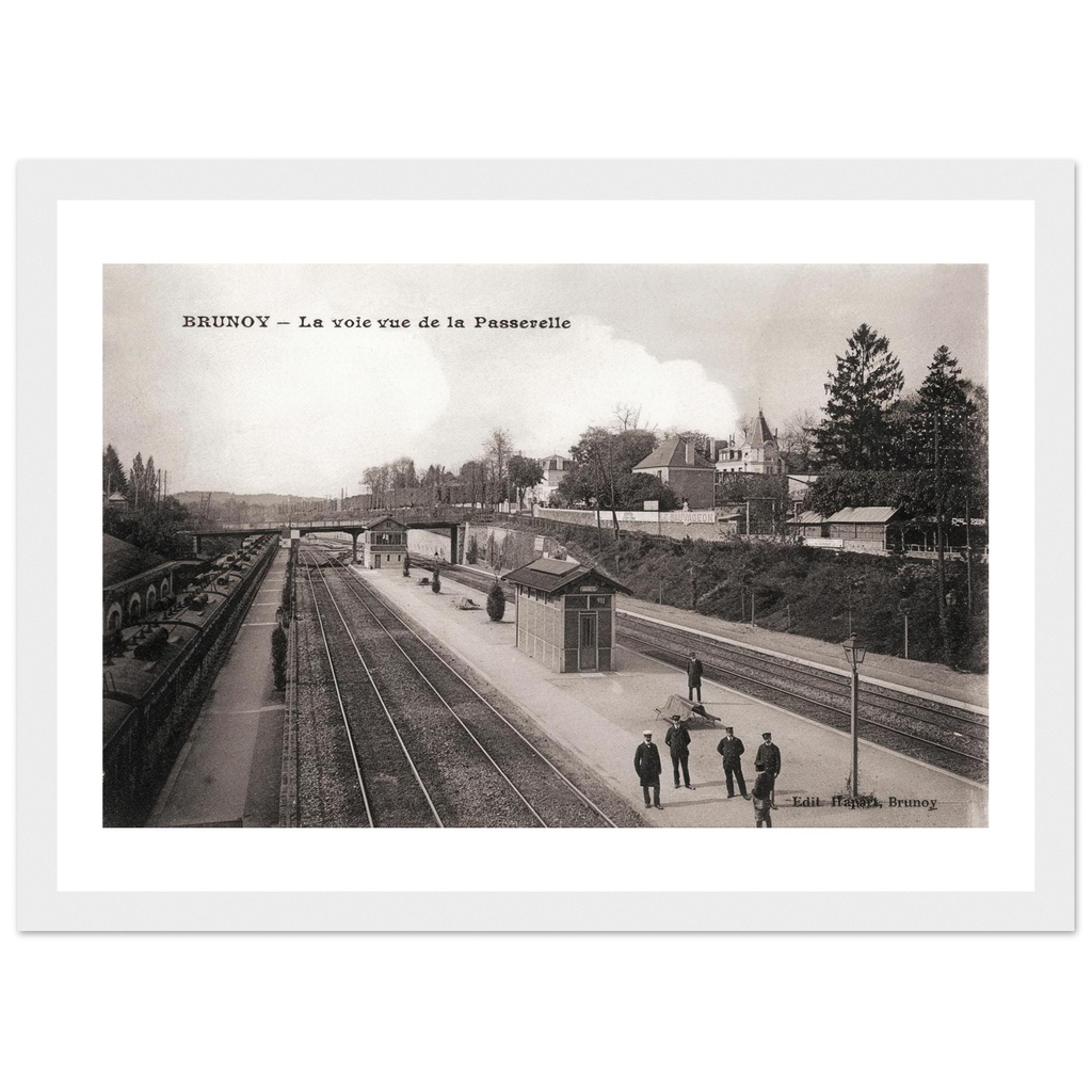 Brunoy -La Voie vue de la passerelle