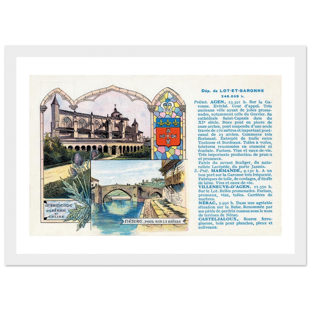 Lot-et-Garonne - Dessin, intitulé