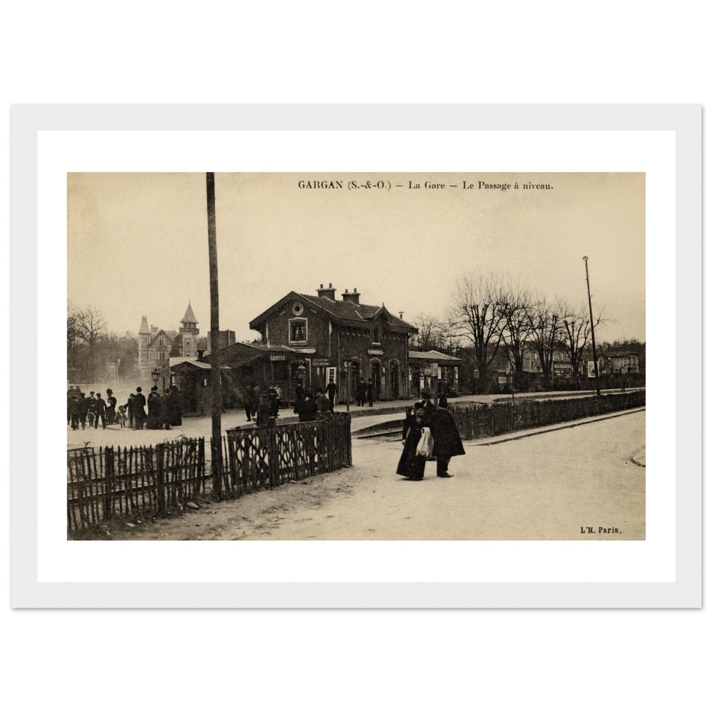 Gargan - La Gare - Le passage à niveau