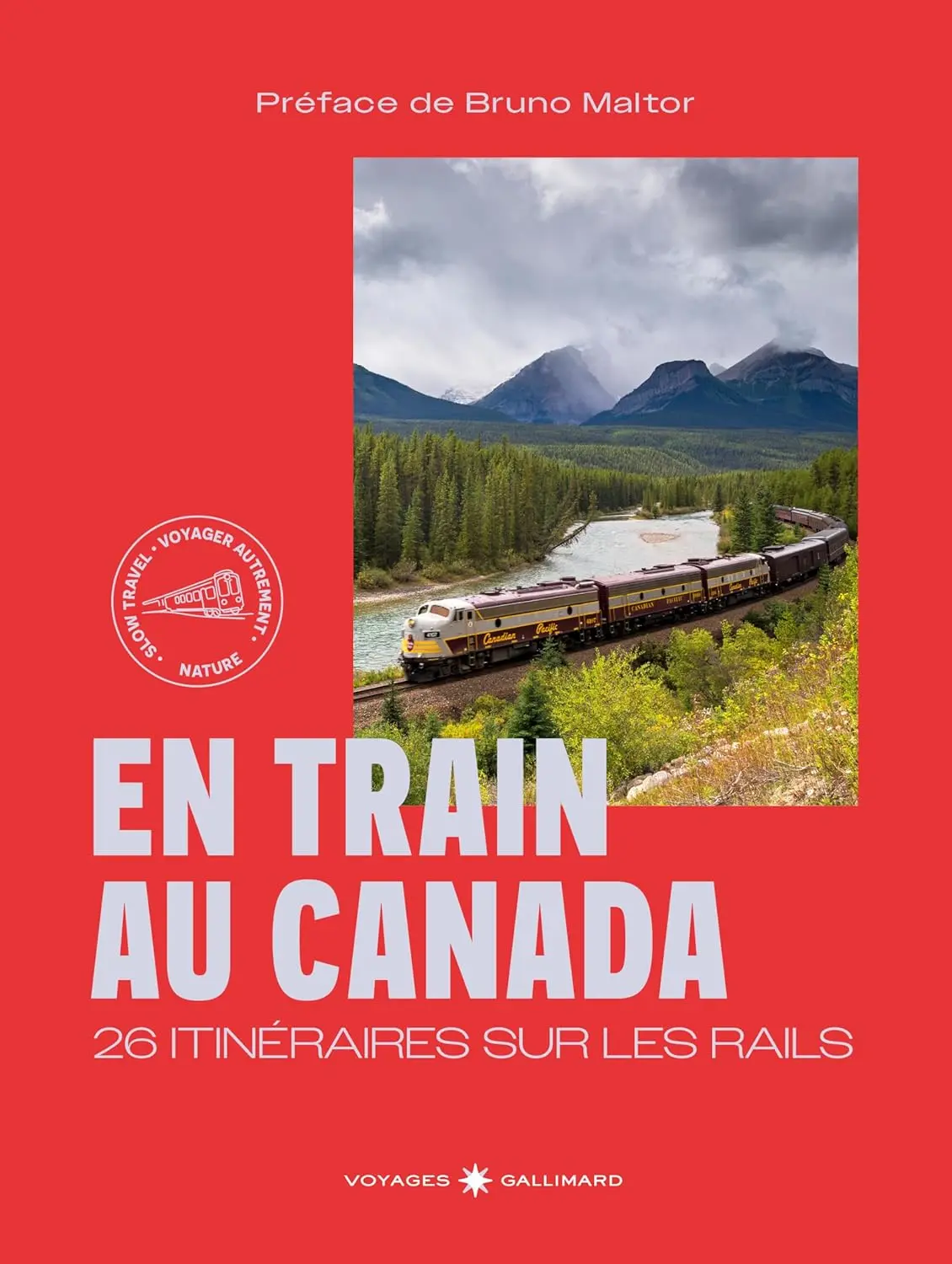 En train au Canada