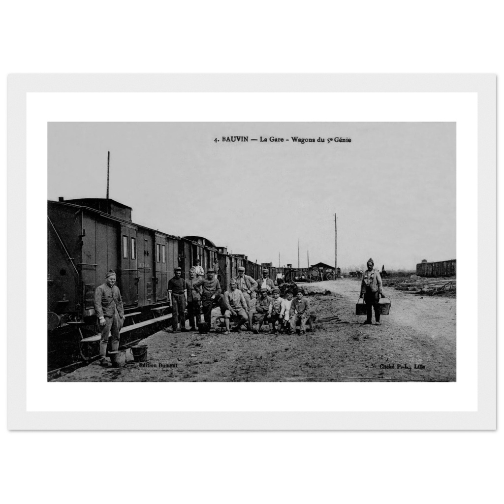 Bauvin - La Gare - Wagon du 5e Genie
