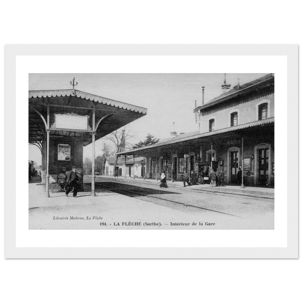 la Fleche - La Gare vue interieure