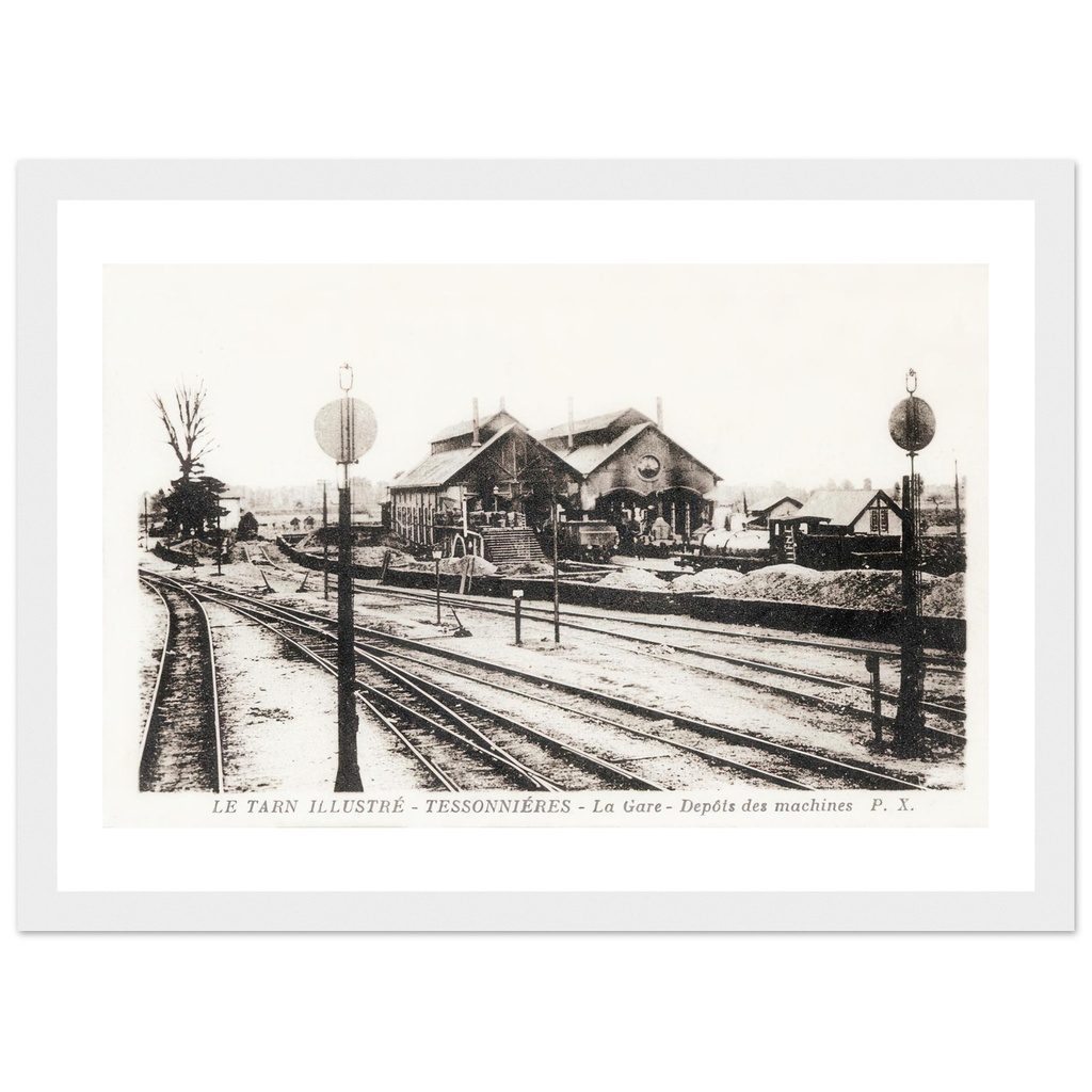 Le Tarn illustre - Tessonnières - La Gare - Dépôts des machines