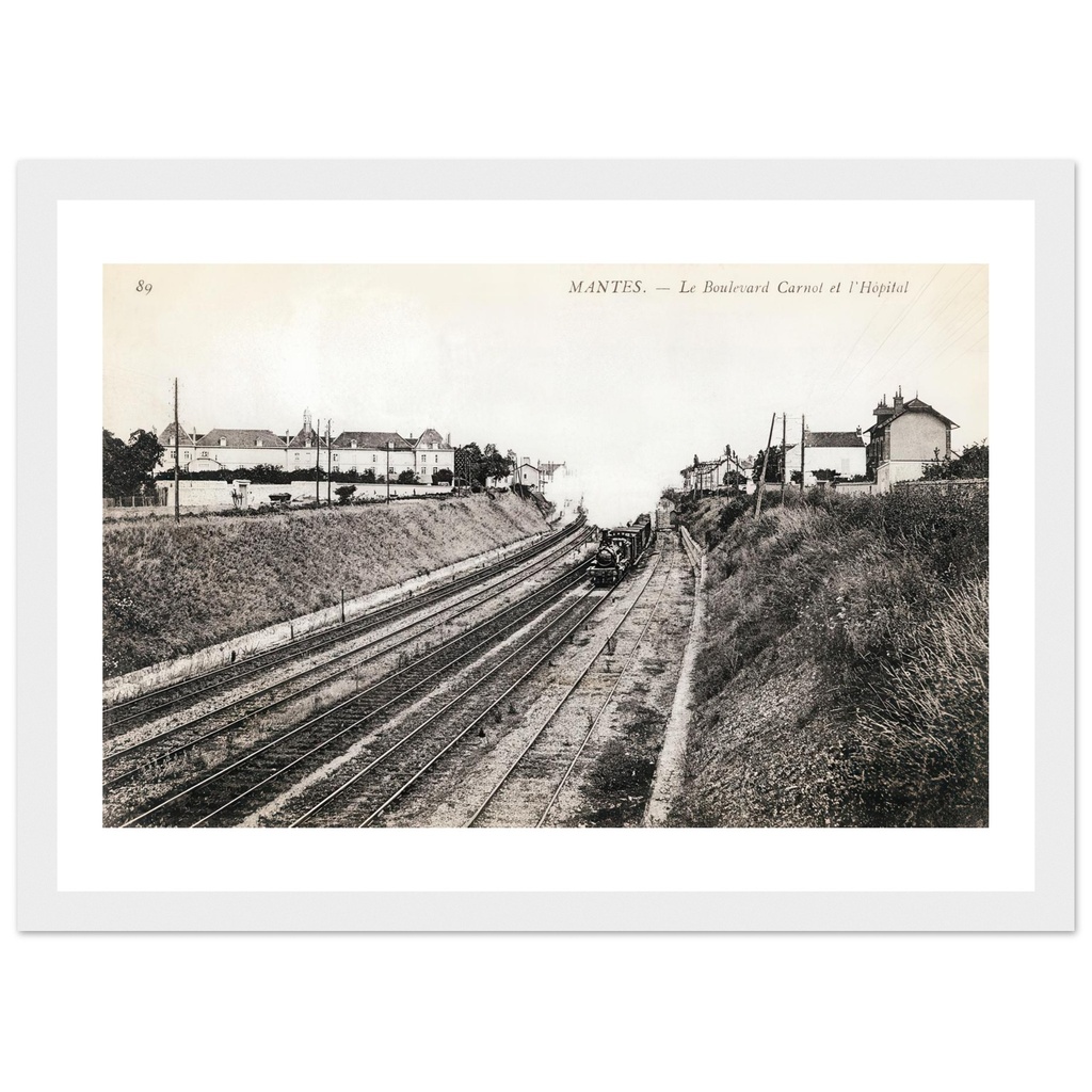 Mantes - Boulevard Carnot et l'hôpital