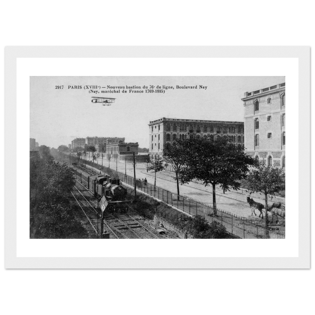 Paris (XVIIIe) - Nouveau bastion du 76e de ligne, Boulevard Ney (Ney, Marechal de France 1769-1815)