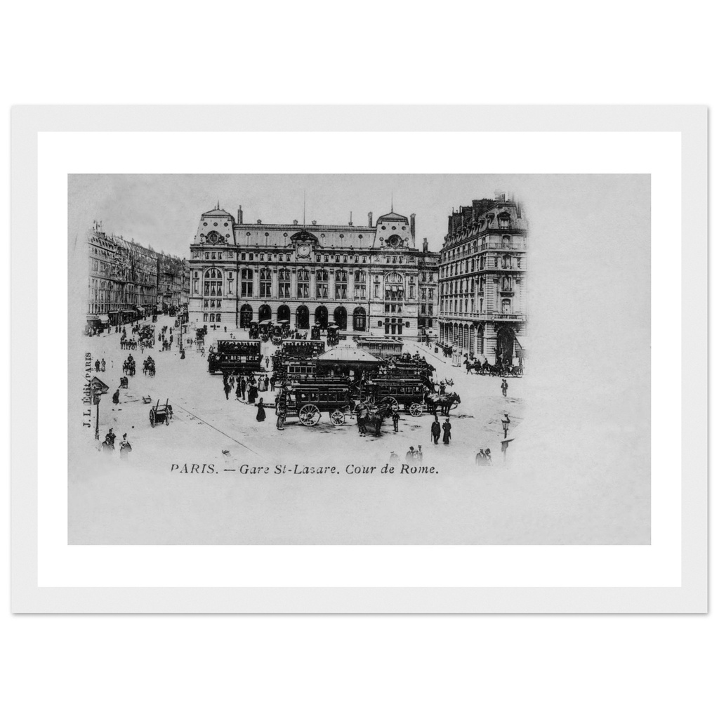 Paris - Gare St Lazare, cour de Rome