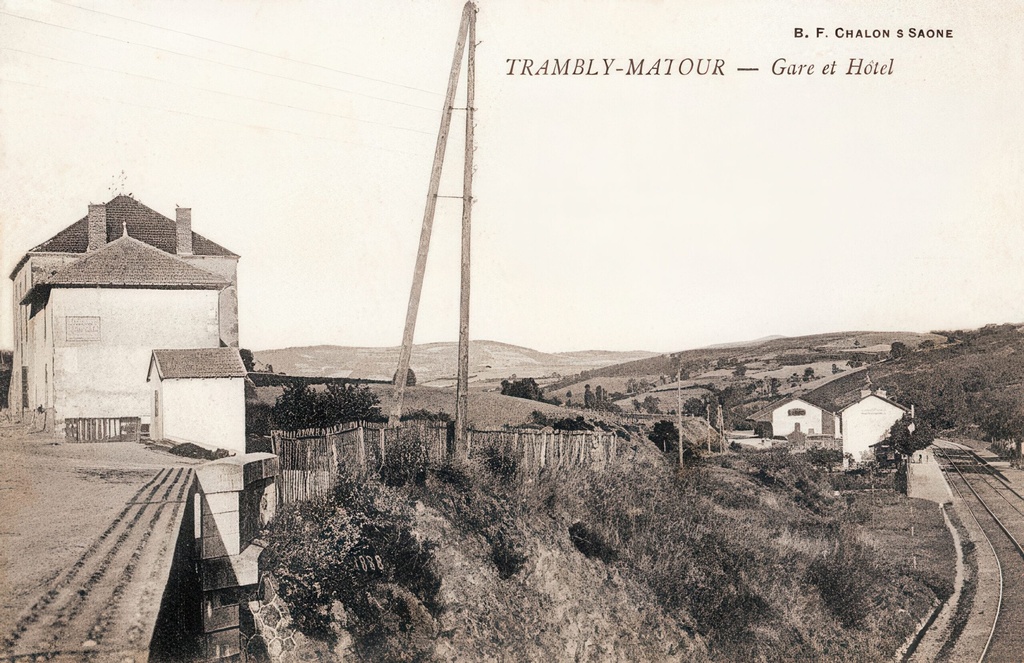 Trambly-Matour - Gare et hotel