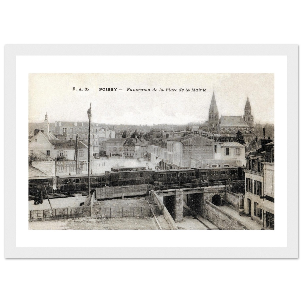 Poissy - Panorama de la place de la mairie