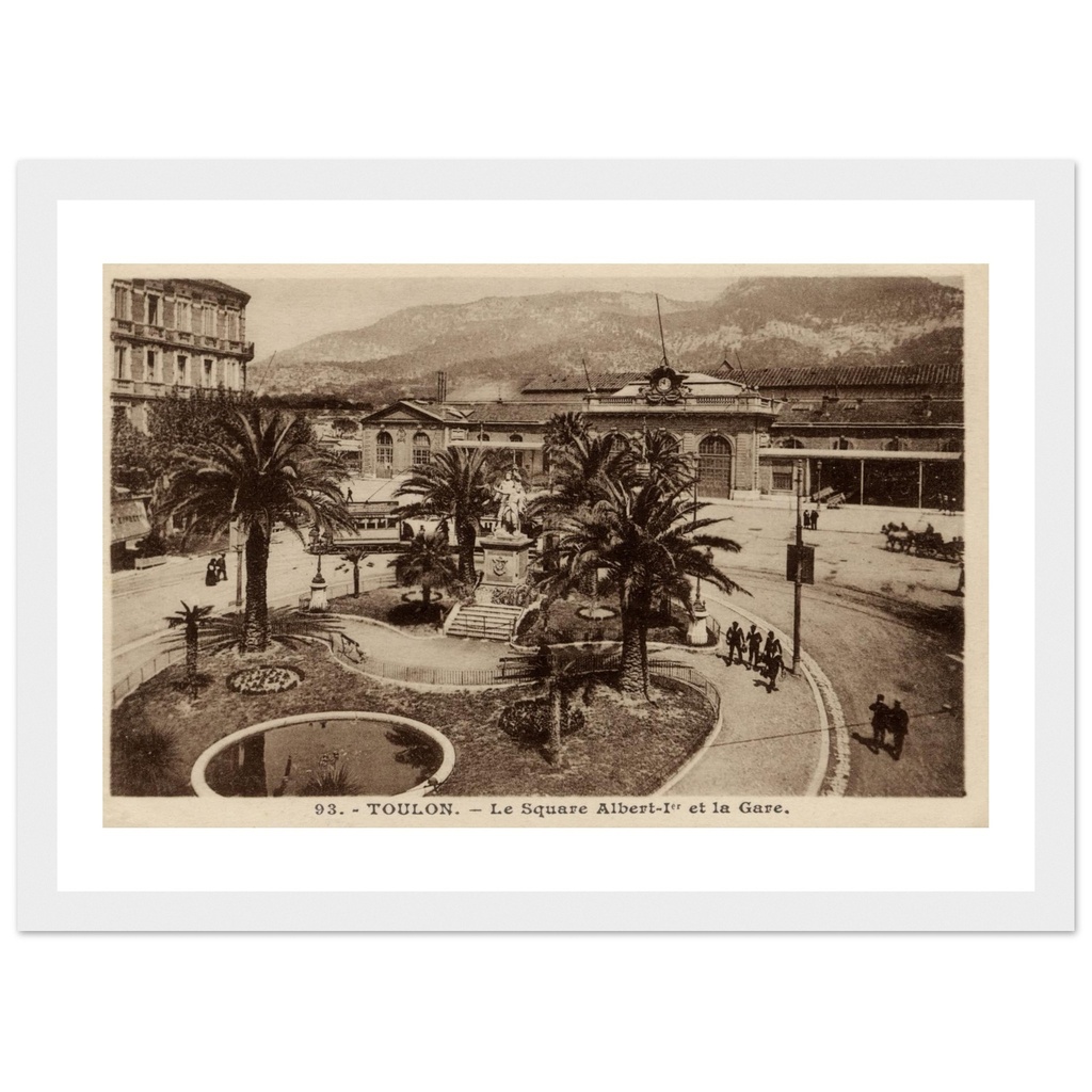 Toulon - Le Square Albert 1er et la Gare