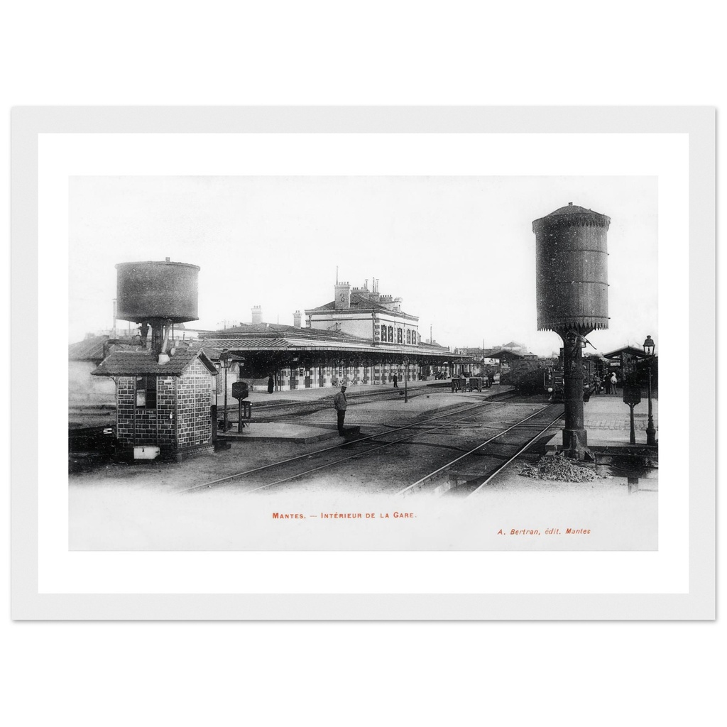 Mantes - interieur de la Gare