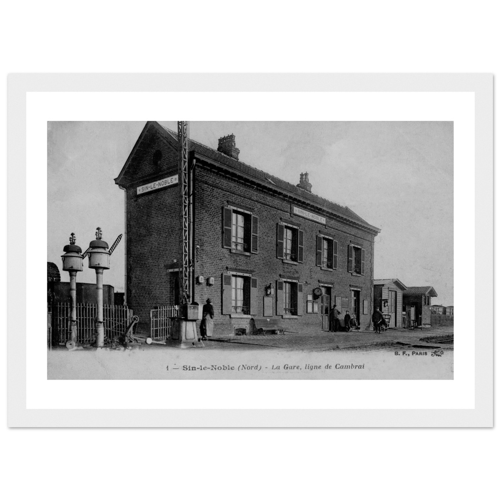 Sin-le-Noble - La gare, ligne de cambrai