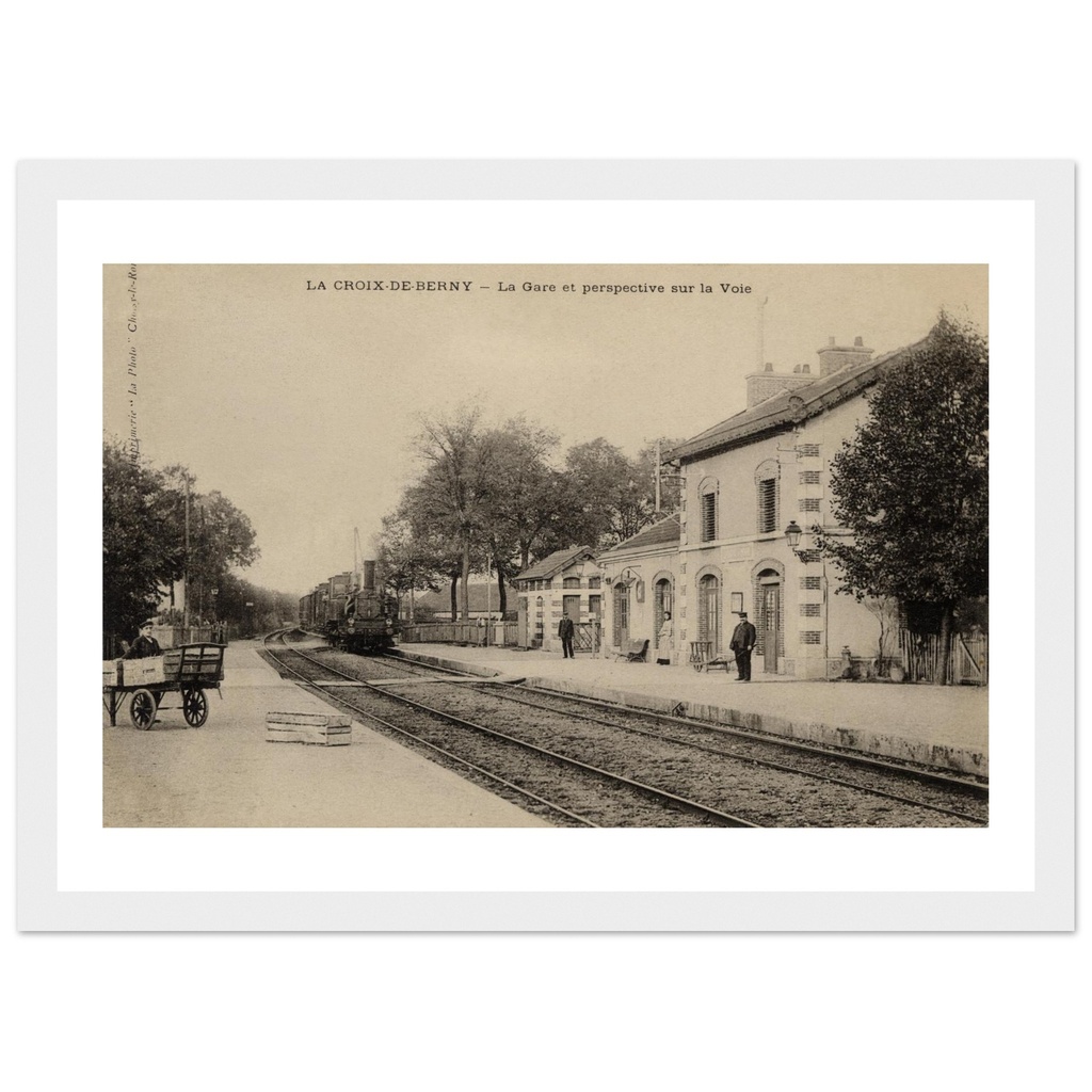 La Croix-de-Berny - La Gare perspective sur la voie