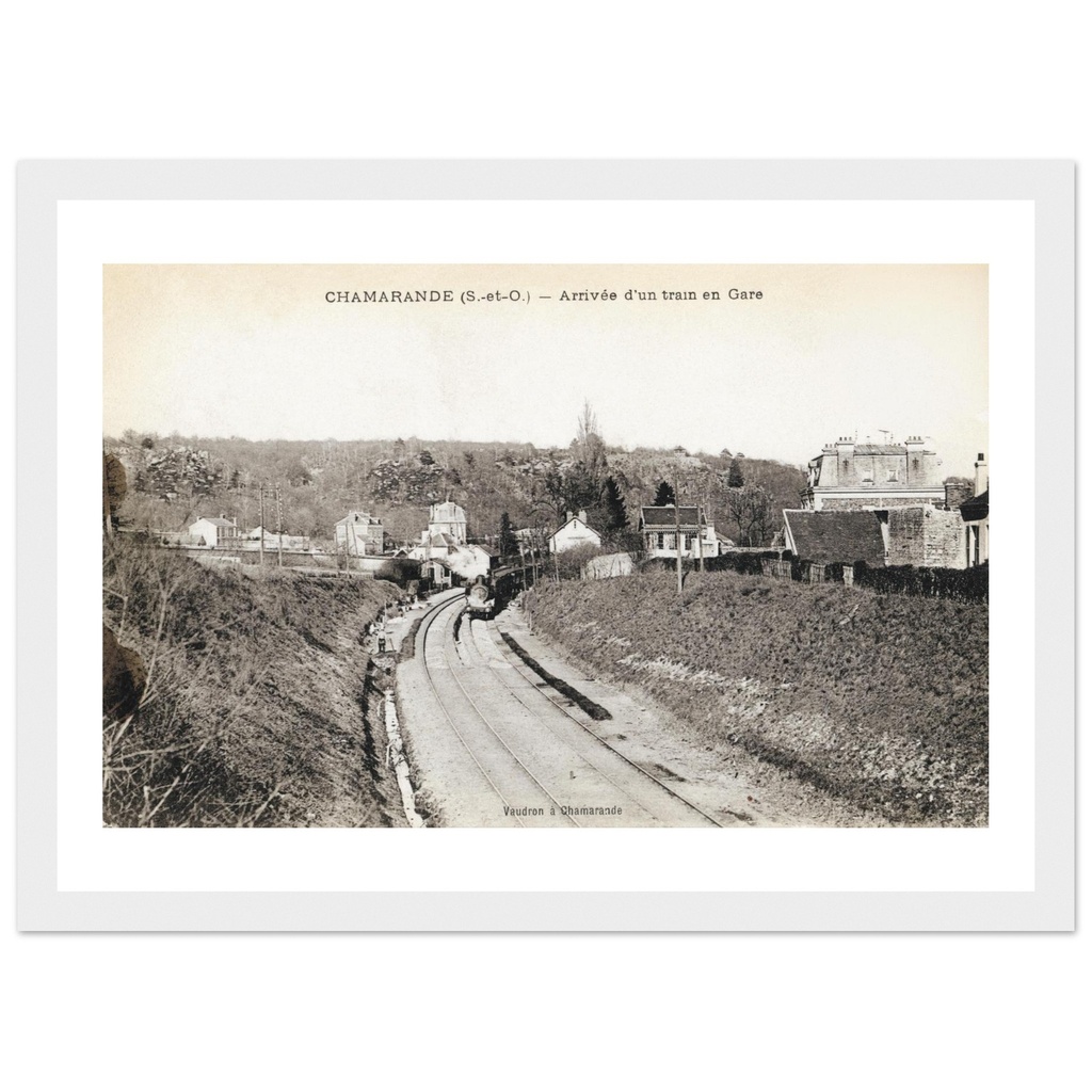 Chamarande (S et O) - Arrivee d un train en Gare