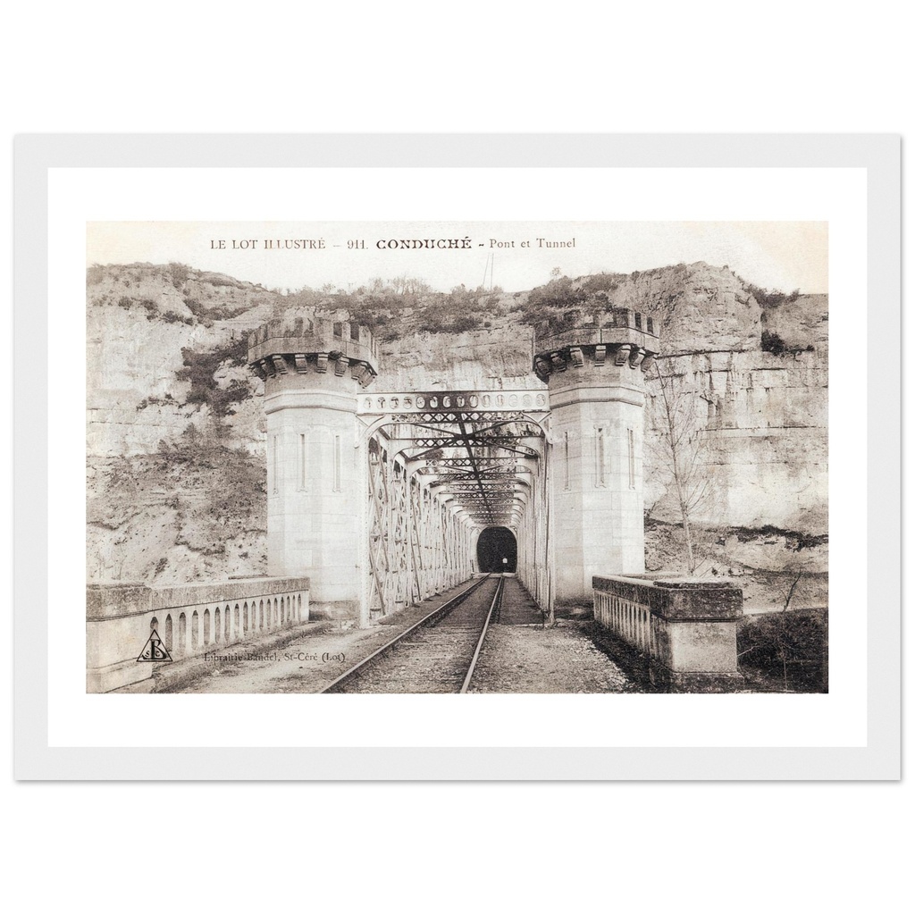 Le Lot illustre    Conduche - Pont et tunnel             Lot et Garonne - Aquitaine - France