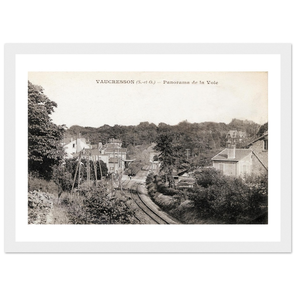 Vaucresson - La Gare, Panorama de la Voie