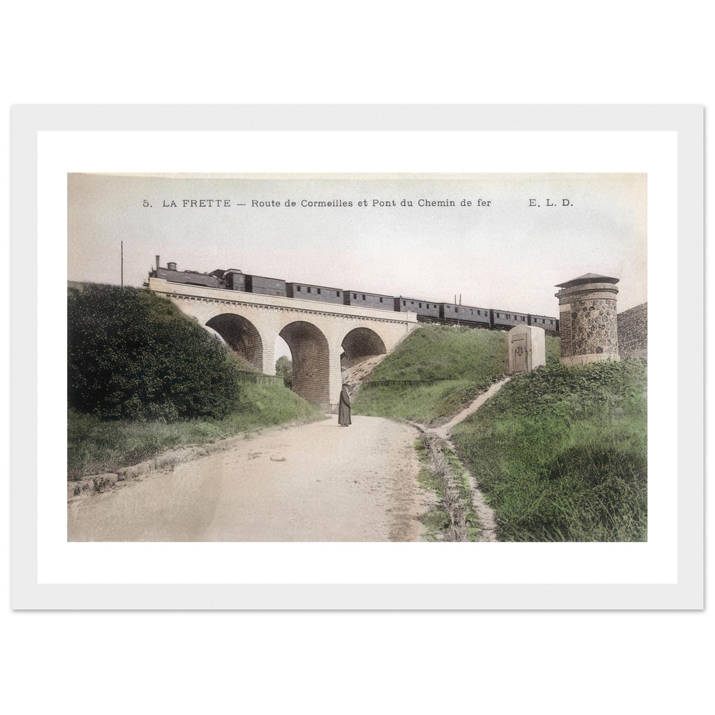 La Frette - Station de corneille et rue du Chemin de fer