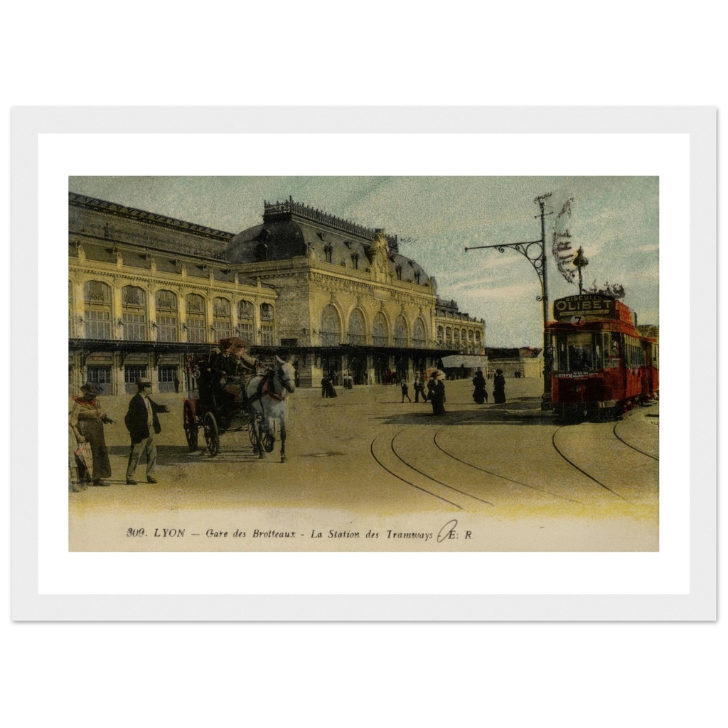 Lyon - la Gare des Brotteaux - station de tramways