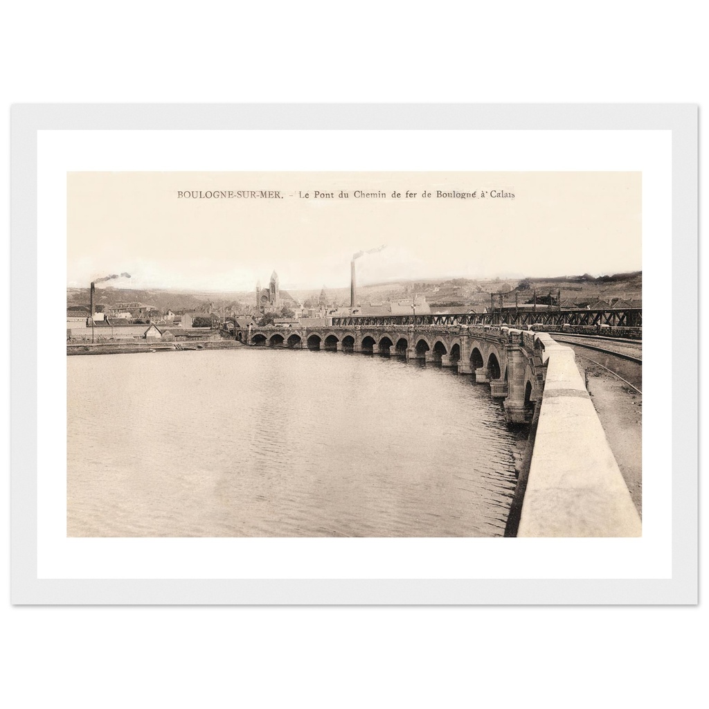 Boulogne-sur-Mer - le pont du Chemin de Fer de Boulogne a Calais