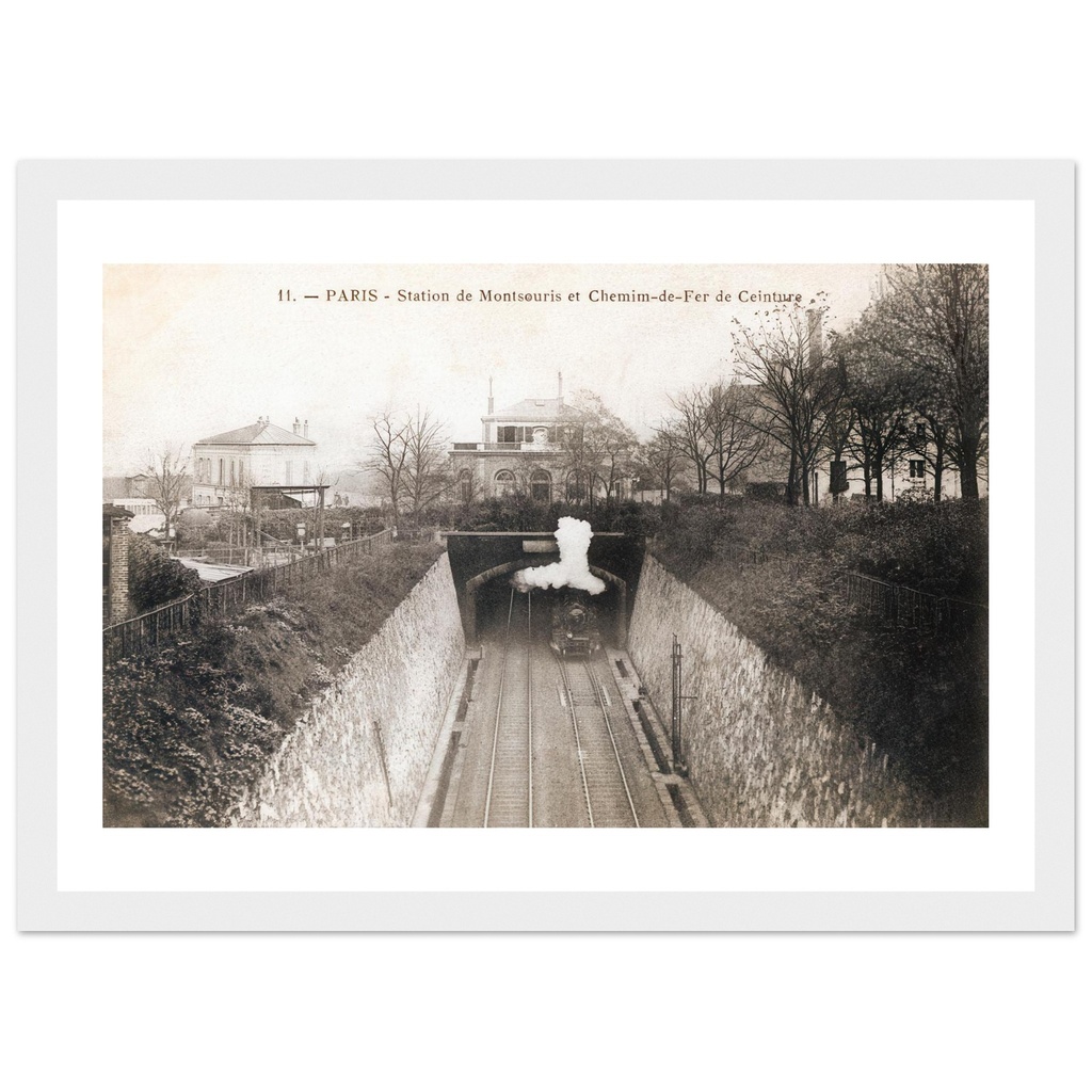 Paris - Station de Montsouris et Chemin de Fer de Ceinture