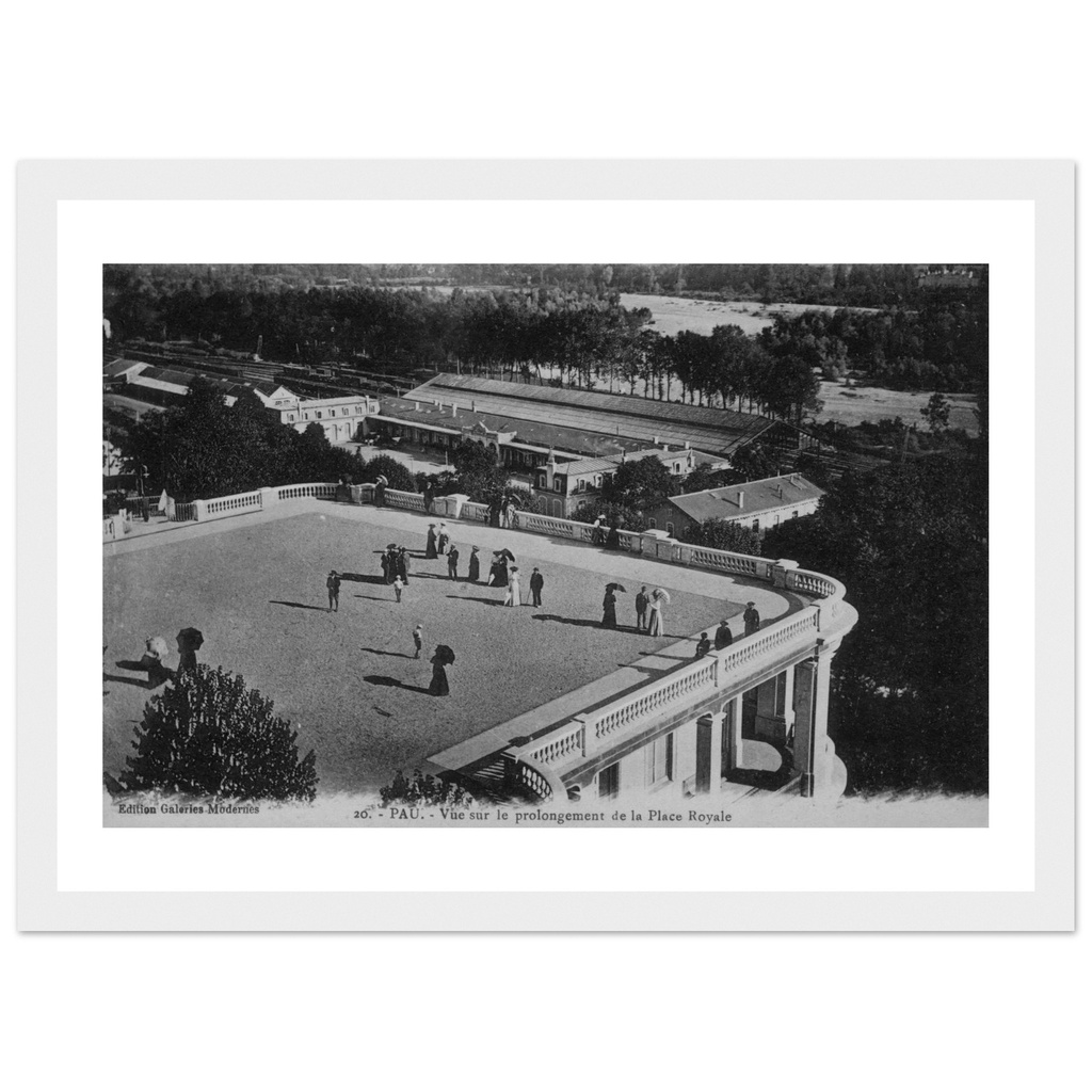 Pau - Vue sur le prolongement de la Place Royale
