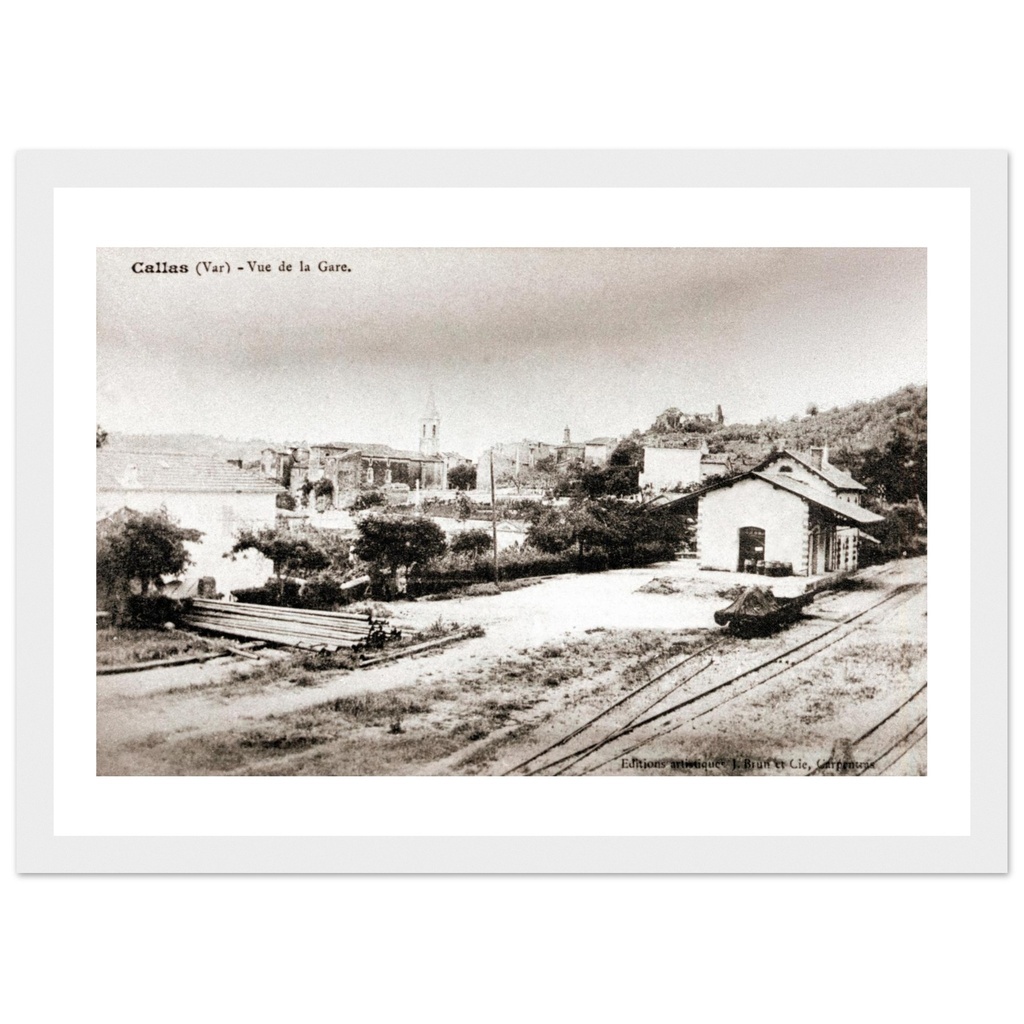 Callas - Var - PACA - France - Vue de la gare