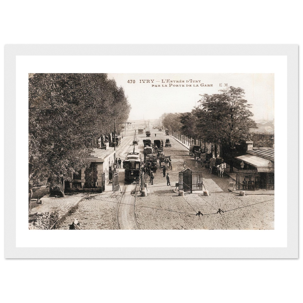 Ivry - L'entrée d'Ivry par la porte de la Gare