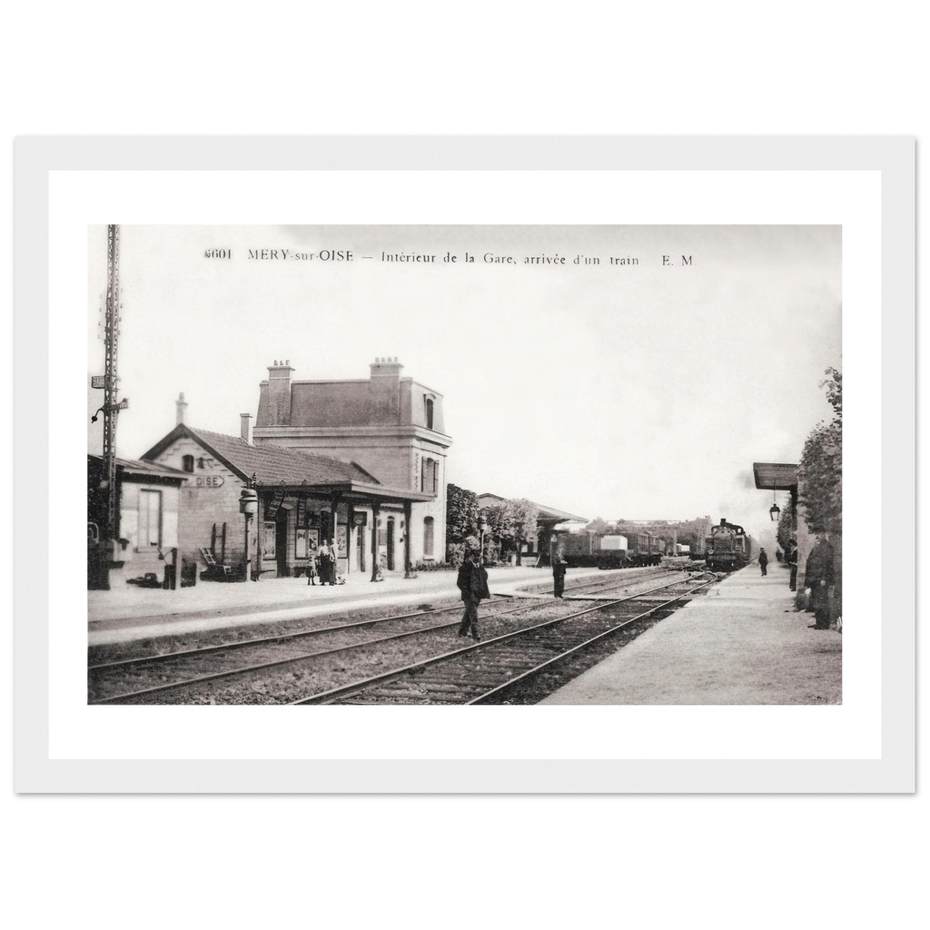 Mery-sur-Oise, Interieur de la gare, arrivee de la Gare