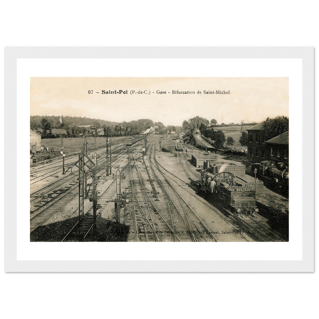St Pol (P-de-C)-La Gare- Bifurcation de Saint Michel