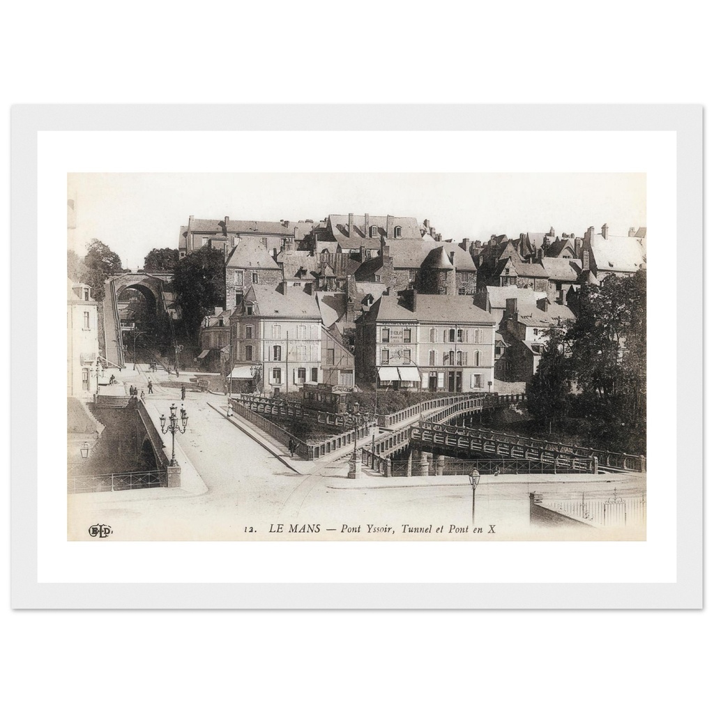 Le Mans - Pont Yvonne, Tunnel et Pont en X