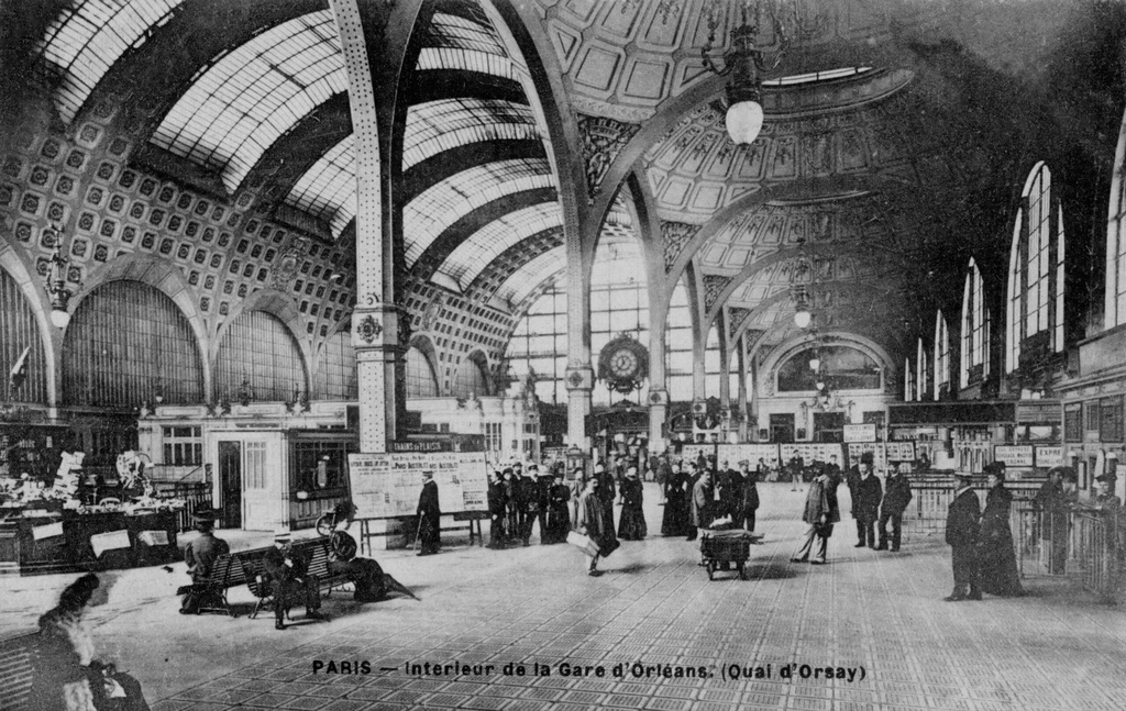 Paris : interieur de la nouvelle gare d'Orleans
