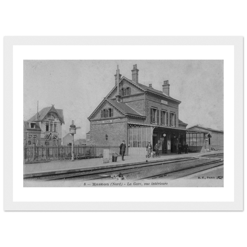 Hasnon - La Gare vue intérieure