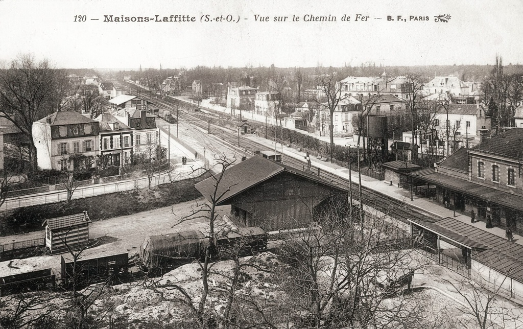 Maisons Laffitte - Vue sur le chemin de fer
