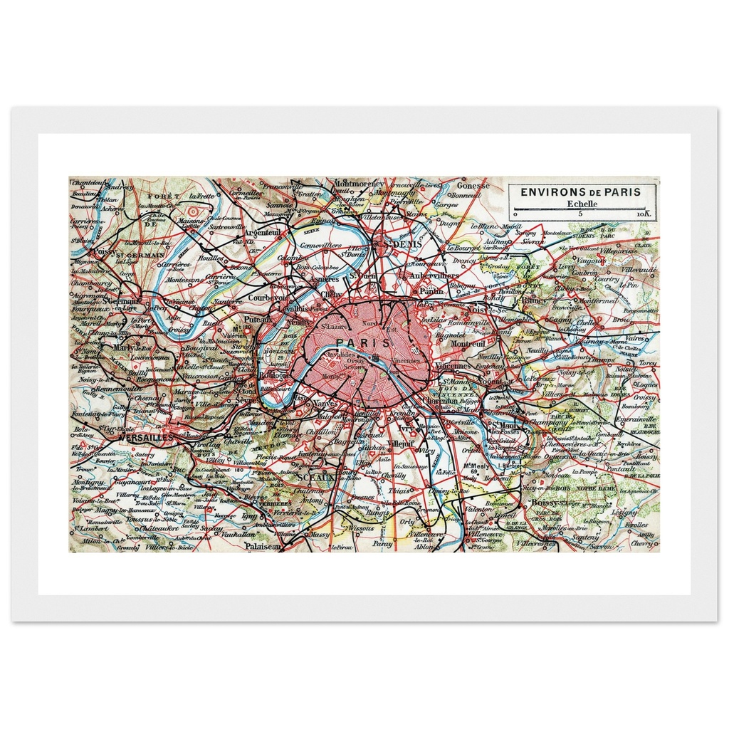 cartographie de Paris et environs