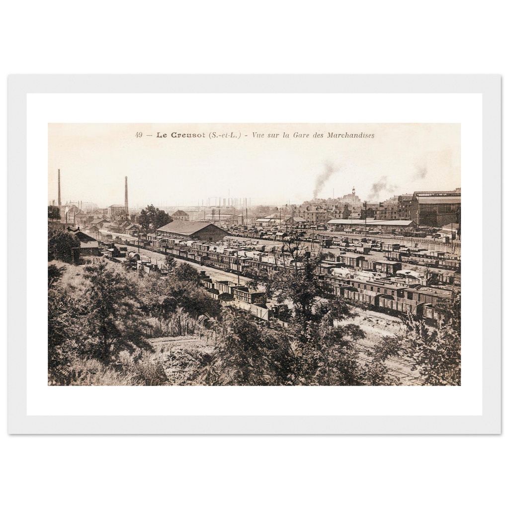 Le Creusot - Vue sur la gare des Marchandises