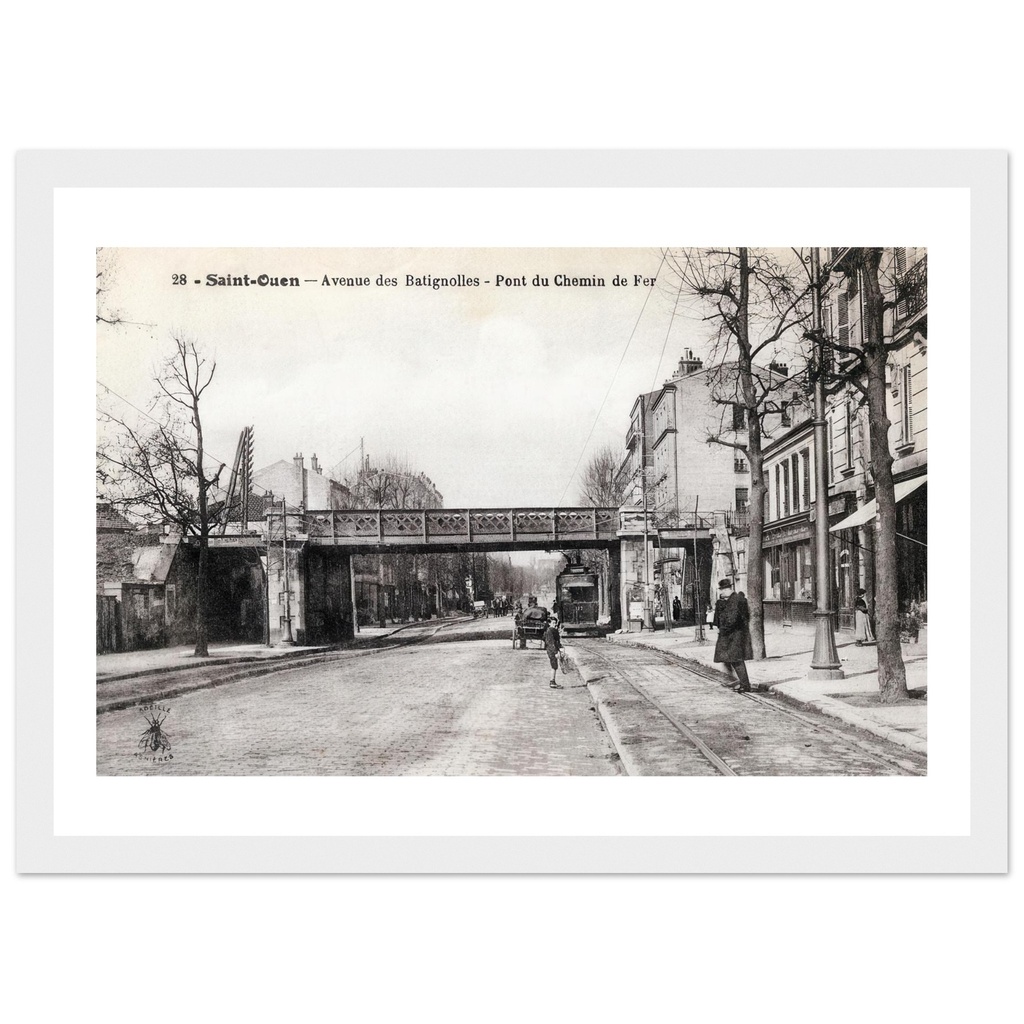 Saint Ouen- Avenue des Batignolles - Pont du Chemin de Fer