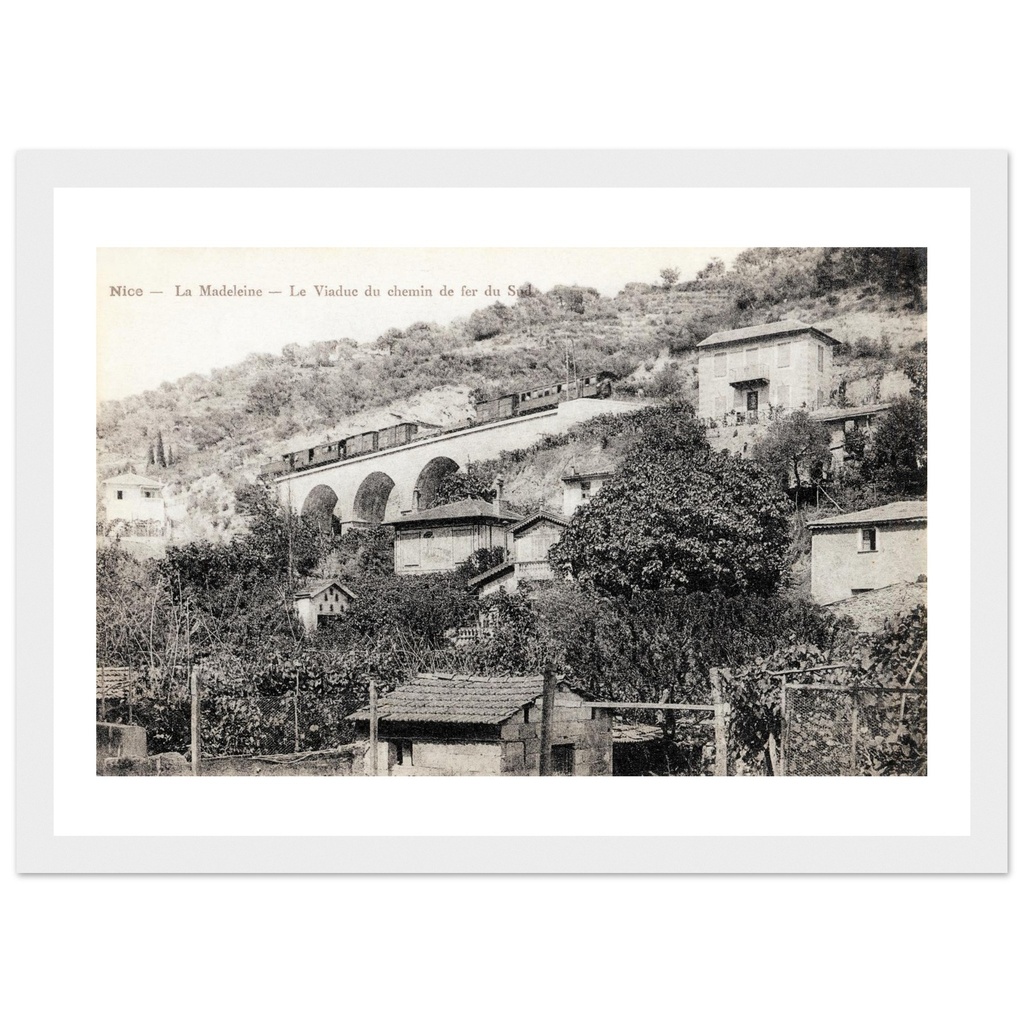 Nice - La Madeleine - Le Viaduc du chemin de Fer du Sud